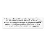 If You Tailgate Me... bumper stickers