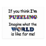 If You Think I'm Puzzling postcards