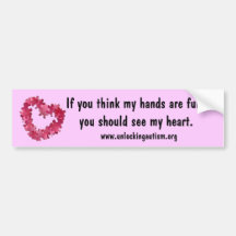 If you think my hands are full, y... bumper sticker