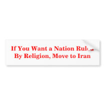 If You Want a Nation Ruled By Religion, Move