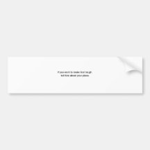 If you want to make God laugh (St.K) Bumper Sticker