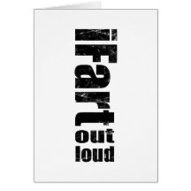 iFart Out Loud Wash Landscape Greeting Cards