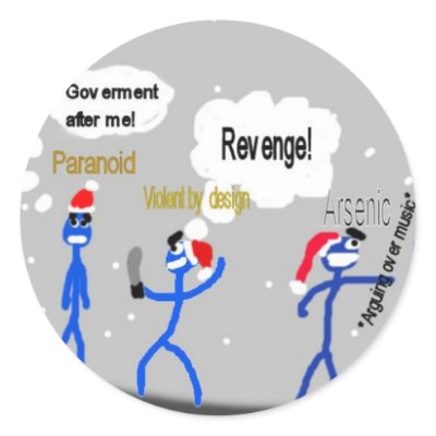 Ifc0nfig_christmas_3 Round Sticker by ifc0nfig