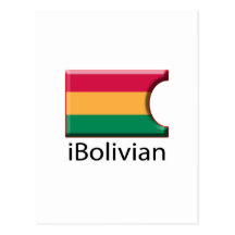 iFlag Bolivia Postcard