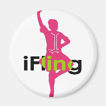 iFling Highland Dancer Fridge Magnet