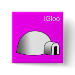 iGloo Button iPod Pin