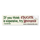 Ignorance sticker - light bumper stickers
