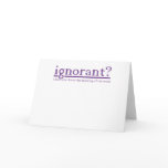 Ignorant cards