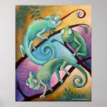 "Iguana Eat Your Fly" Poster posters