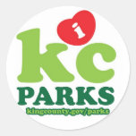 iHeartKCparks Round Sticker