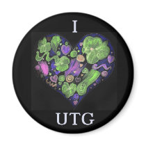 iheartutg 'dark flower power' magnets