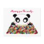 Ijimekko Panda "Missing You" Postcard