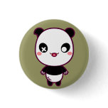 Ijimekko the Bully Panda Pinback Buttons