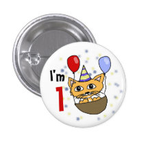 Ik ben 1 verjaardag button