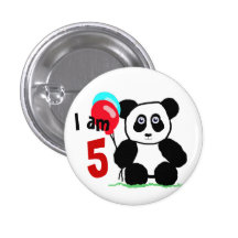 Ik ben 5 verjaardag buttons