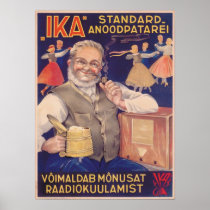IKA Battery Ad Fine Art Poster