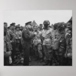 Ike Talking With Airborne On D-Day Print