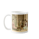 Ikebana - Beautiful Kimono Girls Arranging Flowers Coffee Mug