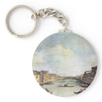 Il Canale Grande By Canaletto Keychains