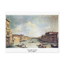 Il Canale Grande By Canaletto Postcard