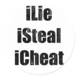 iLie, iSteal, iCheat stickers