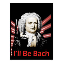 I'll Be Bach Postcard