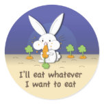 I'll eat whatever I want to eat (customizable) stickers