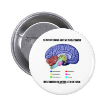 I'll Put Off Thinking Procrastination Tomorrow Button