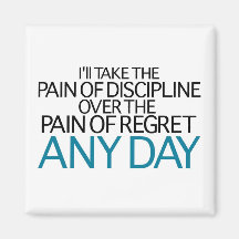 I'll Take The Pain Of Discipline Any Day Magnets