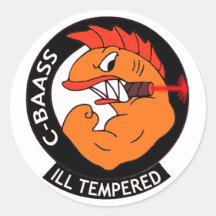 Ill Tempered C-BAASS Round Sticker