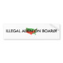 ILLEGAL ALIEN ON BOARD! BUMPER STICKERS