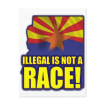 Illegal is not a Race Postcards