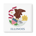 Illinois State Flag magnets