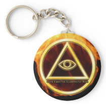 Illuminati on Fire Keychains