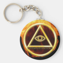 Illuminati on Fire Keychains