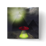 Illuminati Pyramid and UFO Button