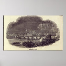Illuminations of Cologne, 23rd August 1845 Posters