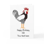 Illustrated Chicken card