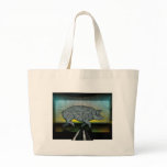 Illustrated Hog titled "Blue Salute" Canvas Bags