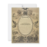 Illustrated Image of the Emancipation Proclamation invitations
