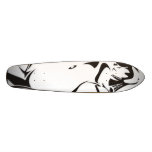 Illustrated Womens Body Long Board skateboards