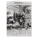 Illustration for 'The Dog and the Ox' cards