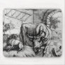 Illustration for 'The Dog and the Ox' Mousepad