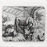 Illustration for 'The Dog and the Ox' mousepads