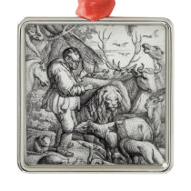 Illustration from the Introduction to Aesop's Christmas Ornament