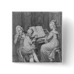 Illustration from 'The Sorrows of Werther' buttons