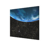 Illustration of Earth's horizon Gallery Wrapped Canvas