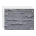 Illustrative Textured white brick wall invitations