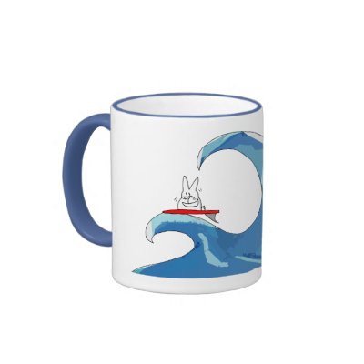 illysurfing, Surfing the Wave Mug by simmonsstummer
