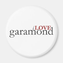 iLOVEgaramond Magnets